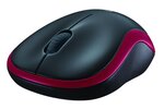 Logitech souris sans fil optique - m185 rouge