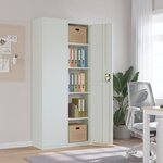 vidaXL Classeur gris clair 90x40x200 cm acier