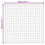 vidaXL Couverture lestée Crème clair 200x200 cm 9 kg Tissu