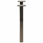 vidaXL Pieds de table basse en forme de X  2 pièces  acier naturel  60 x (42-43) cm