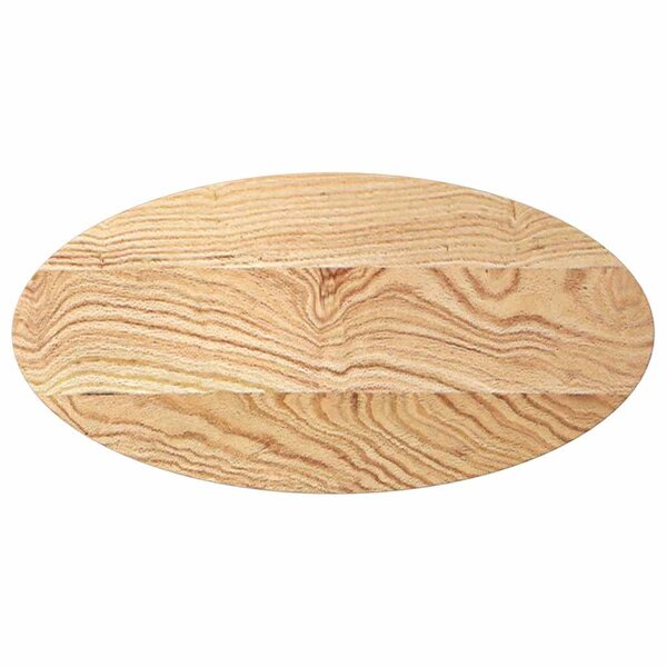 vidaXL Dessus de table 80x40x2 cm bois de chêne massif ovale
