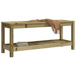 vidaXL Banc de jardin 108x35x45 cm bois de pin imprégné