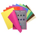 Paquet de 30 sous-chemises FLASH 80 100  recyclé - 22x31cm - Couleurs assorties x 10 EXACOMPTA