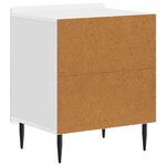 vidaXL Cabinet de chevet 2 Pièces Blanc brillant 43 x 34 5 x 52 cm
