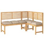 vidaXL Coussin pour assise de palette 6 Pièces Taupe 40 x 40 x 8 cm