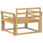 vidaXL Sofa de milieu extérieur Bois d'Acacia Massif Blanc
