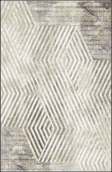 Tapis de salon BORROW 80 x 150 cm - Gris