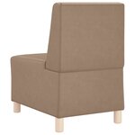vidaXL Unité de Sofa Modulaire Sans Accoudoirs 3 Pièces Cappuccino