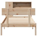 vidaXL Lit bibliothèque sans matelas 90x200 cm bois de pin massif