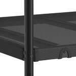 vidaXL Lit superposé sans matelas noir 75x190 cm acier