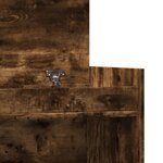 vidaXL Armoire à chaussures chêne fumé bois d'ingénierie