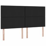 vidaXL Lit de Rangement Noir 200 x 200 cm Cuir synthétique