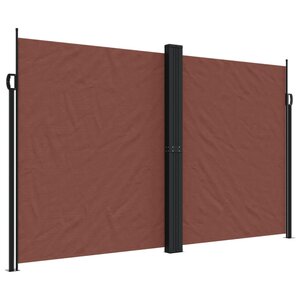 vidaXL Auvent latéral rétractable marron 200x1000 cm