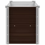 vidaXL Lit surélevé de jardin Marron 160x40x45 cm Acier galvanisé