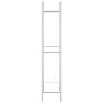 vidaXL Portant de bois de chauffage 80x28x154 cm acier inoxydable