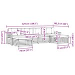 vidaXL Ensemble de canapés d'extérieur 6 pc Blanc et crème