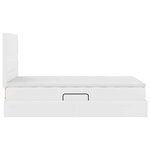 vidaXL Lit avec des lumières à LED Blanc pur 120 x 200 cm PVC