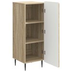 vidaXL Buffet Chêne Sonoma 34 5 x 33 x 92 cm Bois d'ingénierie