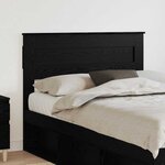vidaXL Tête de lit Chêne noir 120 cm Bois d'ingénierie