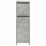 vidaXL Ensemble de meubles de salle de bain 3 Pièces gris béton