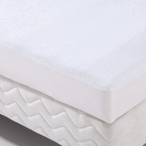 Protection literie housse 80 x 190 cm blanc