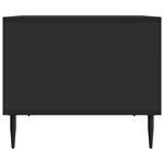 vidaXL Table basse Noir 90 x 50 x 40 cm Bois d'ingénierie