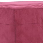 vidaXL Repose-pied Rouge bordeaux 70x55x41 cm Velours