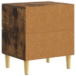 vidaXL Table de chevet Chêne fumé 43 x 34 5 x 48 cm Bois d'ingénierie