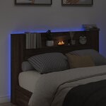 vidaXL Armoire tête de lit avec LED chêne marron 160x16 5x103 5 cm