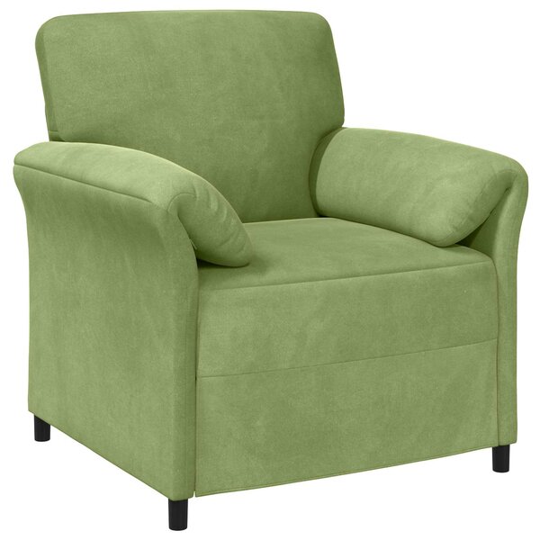 vidaXL Canapé 1 place Vert clair 88 x 83 x 95 cm Velours