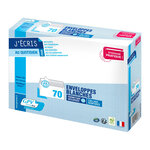 Boîte de 70 enveloppes blanches C5 162x229 80 g/m² bande de protection GPV
