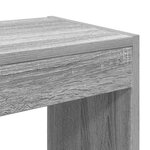 Bibliothèque/Classeur vidaXL Noir Chêne 100x30x198 cm en bois d'ingénierie