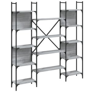 vidaXL Bibliothèque sonoma gris 155 5x24x166 5 cm bois d'ingénierie