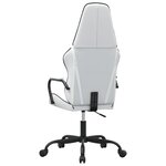 vidaXL Chaise de jeu de massage Noir et blanc Similicuir