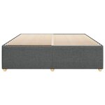vidaXL Cadre de lit sans matelas gris foncé 180x200 cm tissu