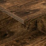 vidaXL Table de chevet 2 Pièces Chêne fumé 40 x 30 x 25 cm