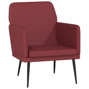 vidaXL Fauteuil Bordeaux 61x78x80 cm Similicuir