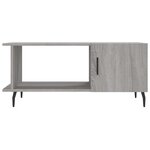 vidaXL Table basse sonoma gris 90x50x40 cm bois d'ingénierie