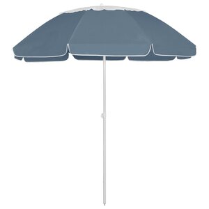 vidaXL Parasol de plage bleu 300 cm