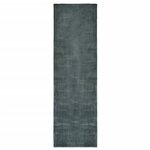 vidaXL Tapis de couloir lavable pliable Gris 60x300 cm Polyester