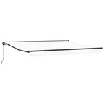 vidaXL Auvent Rétractable Blanc 400x300 cm tissu