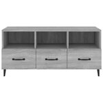 vidaXL Meuble TV Sonoma gris 102x35x50 cm Bois d'ingénierie