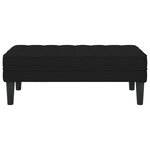 vidaXL Banc Noir 113x57x39 cm en velours