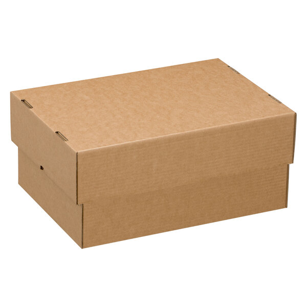 Boîte cloche "télescopique" kraft brun l 50 x l 33 x h 9 5/16 cm - lot de 20 - tailleur ondulys