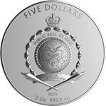 Pièce de monnaie en Argent 5 Dollars g 62.2 (2 oz) Millésime 2025 PHOENIX AND DRAGON