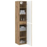 vidaXL Cabinet de Salle de Bain Mural Chêne artisanal