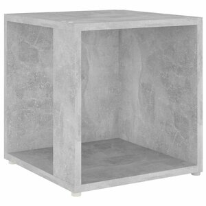 vidaXL Table d'appoint Gris béton 33x33x34 5 cm Bois d'ingénierie