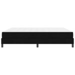 vidaXL Lit à ressorts avec matelas Noir 180 x 200 cm tissu