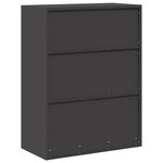 vidaXL Armoire de rangement Noir 80 x 40 x 105 cm Acier