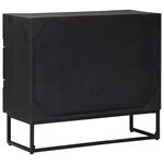 vidaXL Armoire à tiroirs avec tiroir Noir 75 x 30 x 65 cm